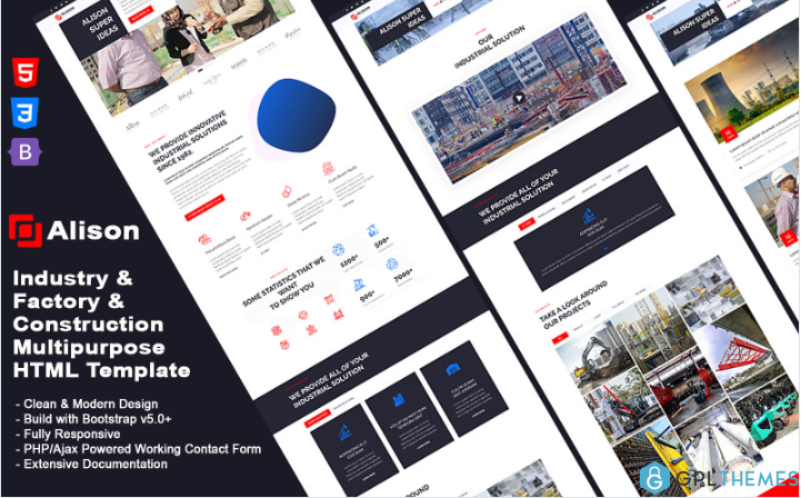 Alison – Industry & Construction & Factory Multipurpose HTML Template
