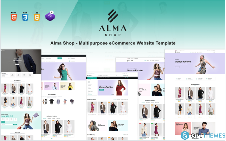 Alma Shop – Multipurpose eCommerce Website Template