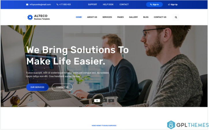 Alteco – Responsive Corporate & Business Website template