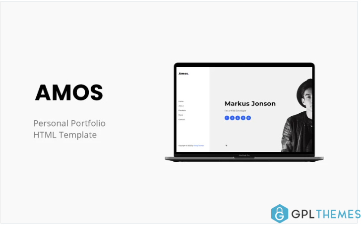Amos – Premium Personal Portfolio Website Template