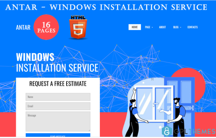ANTAR – Windows Installation Service HTML Version Of The Template
