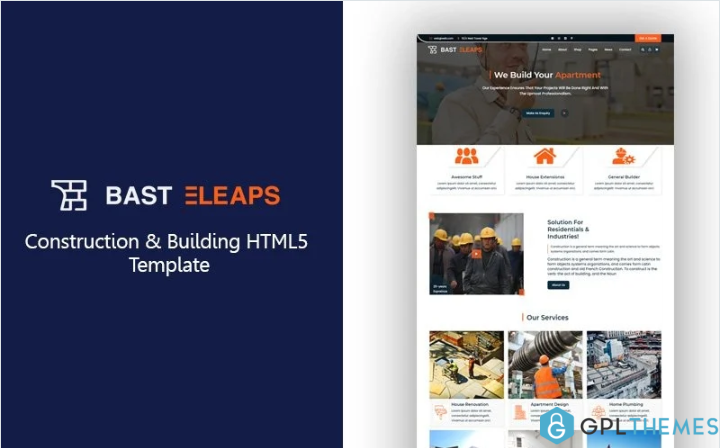 Bast Eleaps – Construction & Building HTML5 Template