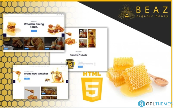 Beaz Beekeeping and Honey Shop HTML5 Template