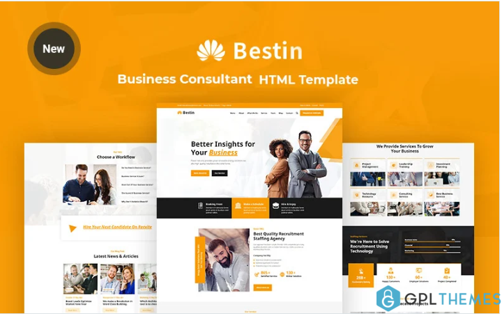Bestin – Business and Consultant Responsive Website Template