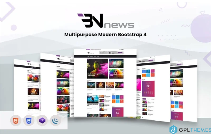 Bn News – Magazine & Blog Bootstrap Website template