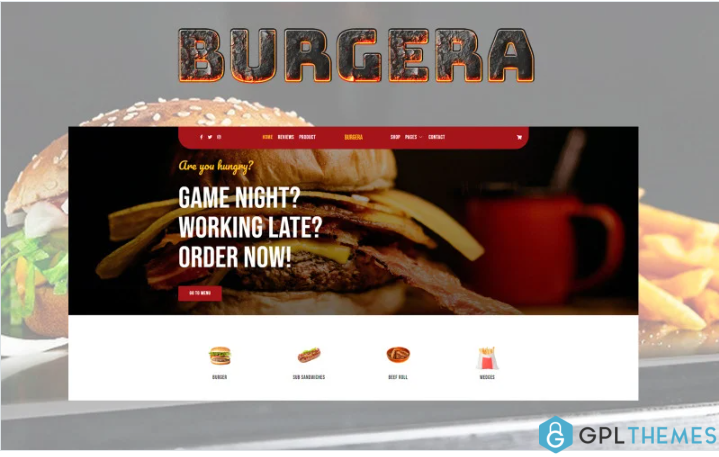 Burgera – Fast Food and Restaurant HTML template