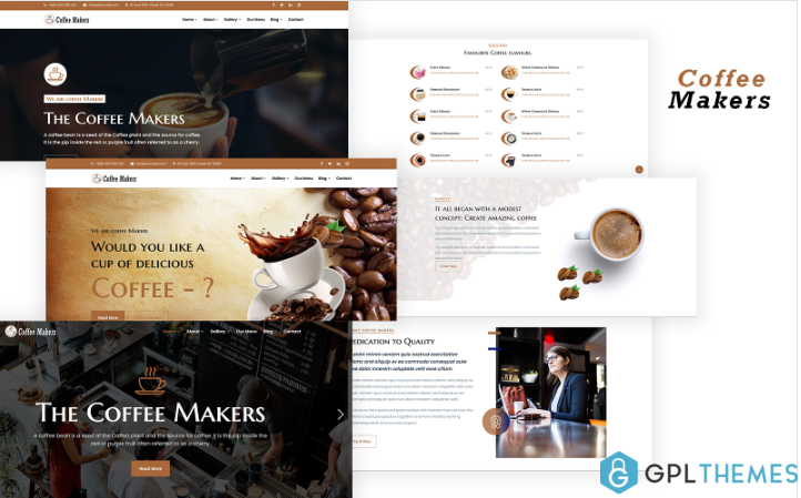 Coffee Makers – Coffee Shop Responsive HTML Template