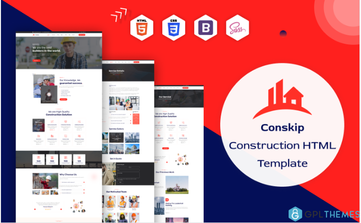 Conskip – Construction And Renovation HTML5 Template