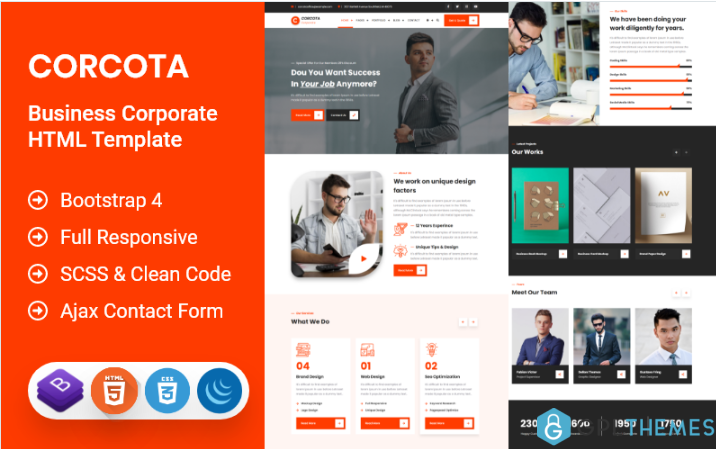 Corcota – Business Corporate HTML Template