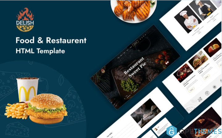 Delish – Multipurpose Food & Restaurent HTML Template