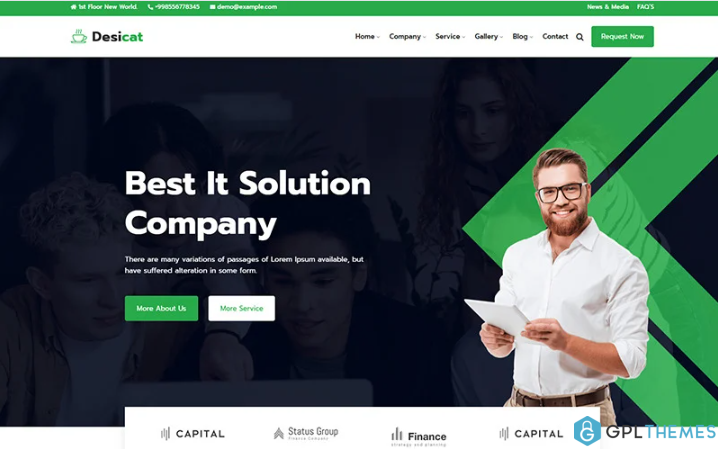 Desicat – IT Solution And Business Services Website Template