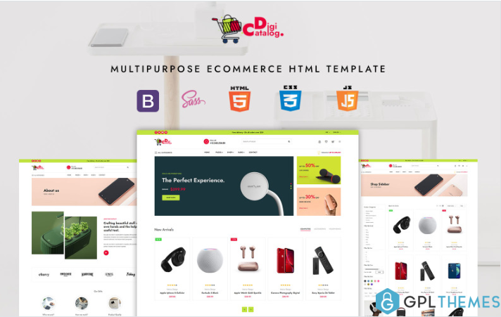 DigiCatalog – Multipurpose eCommerce HTML Template