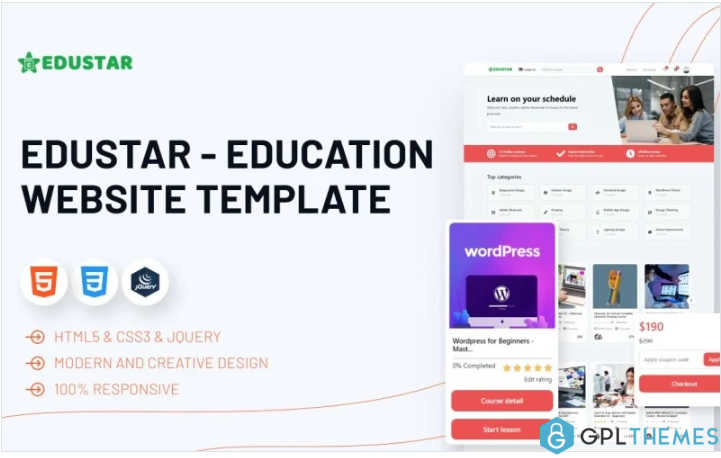 Edustar – Education Website Template