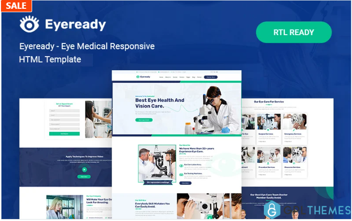 Eyeready – Eye Medical Responsive Website Template