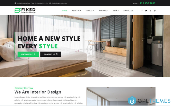Fiked – Interior Design HTML5 Template