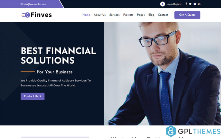 Finves – Financial Advisor Responsive HTML Website Template