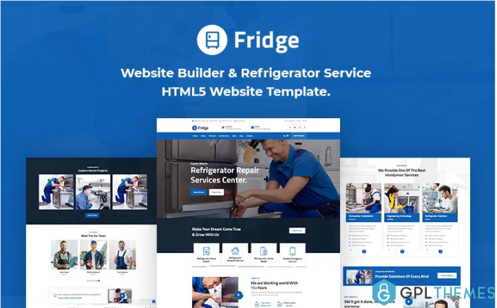 Fridge – Refrigerator HTML5 Website Template