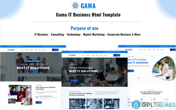 Gama – IT Solution and Business HTML Template