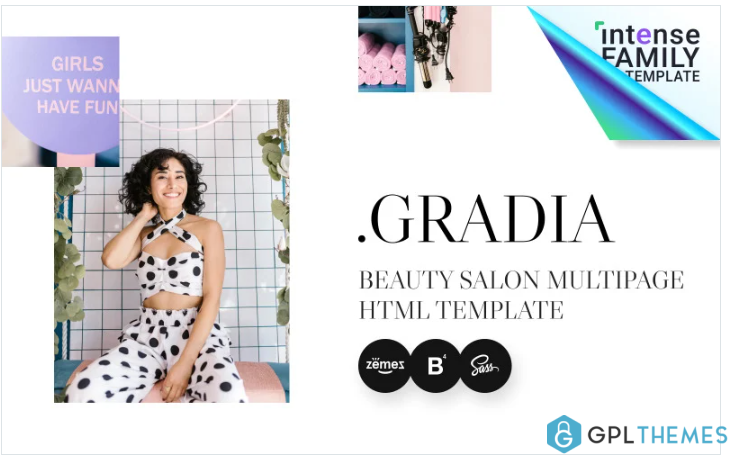Gradia – Beauty Salon HTML5 Website Template