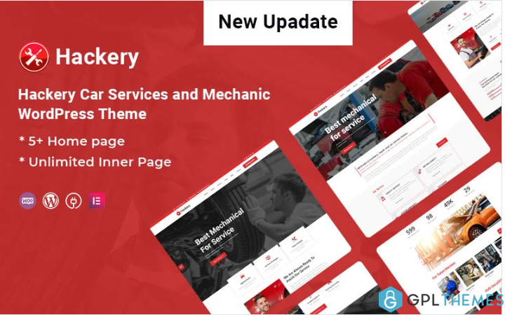 Hackery – Car Services and Mechanic Responsive Website Template