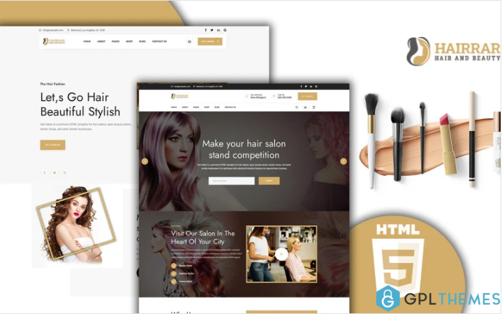Hairrar Hair And Beauty Salon HTML5 Website Template