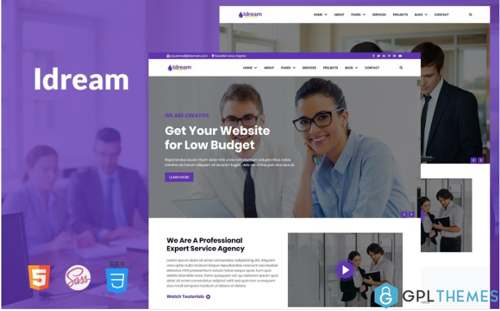 Idream – Multipurpose Responsive HTML Website