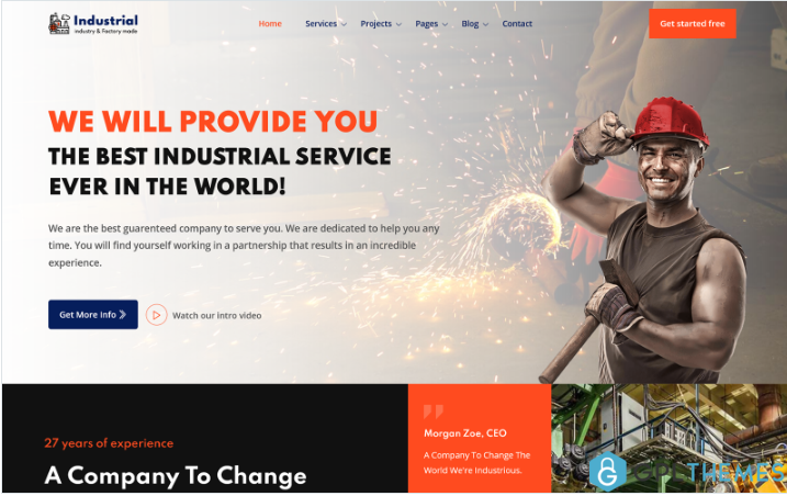 Industrial – Industry and Factory HTML Website Template