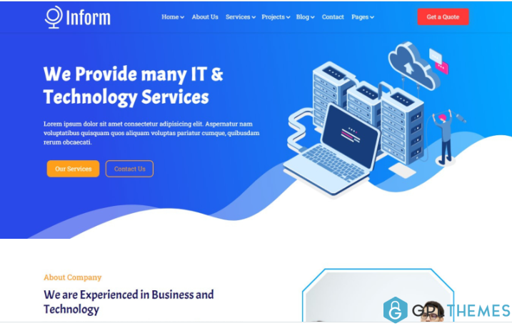 Inform – IT Solutions & Business Services Web Template