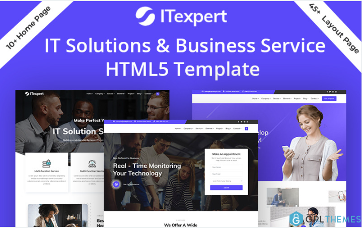 IT-expert IT Solution Business Service HTML5 Website template