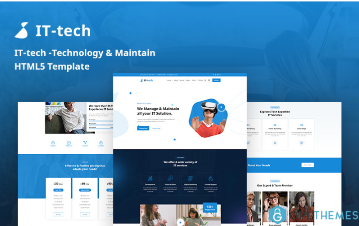 Ittech – Technology & Maintain Responsive Website Template