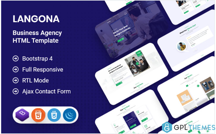 Langona – Business Agency HTML Template