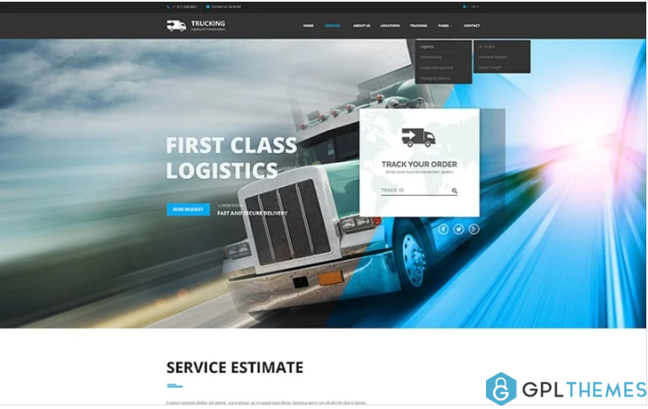 Logistic & Transportation – Bootstrap Website Template
