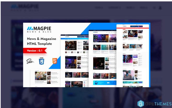 Magpie – News & Blog Html Template
