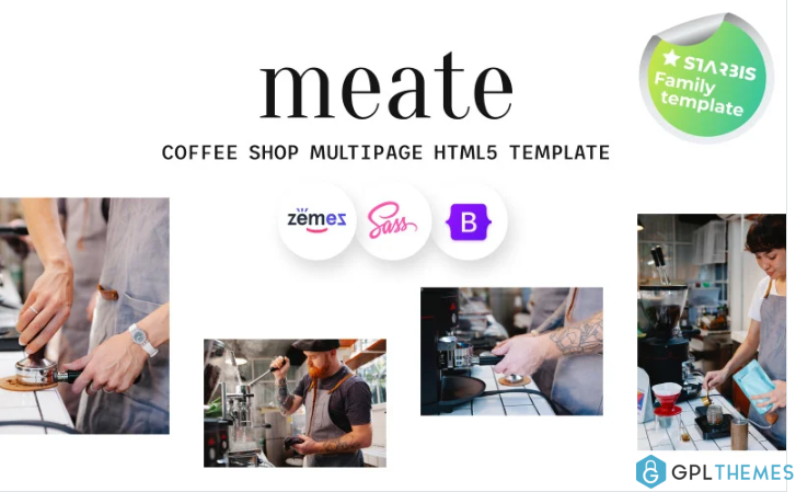 Meate – Coffee Shop HTML5 Website Template