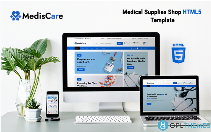 Mediscare – Medical Supplies Shop HTML Template