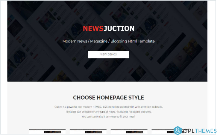 Newsjunction Website Template