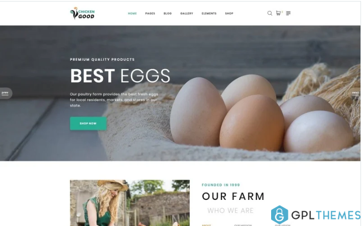 Chicken Good – Poultry Farm Multipage HTML Website Template