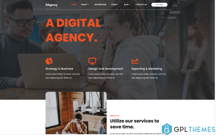 DAgency – Creative Digital Agency HTML5 Template