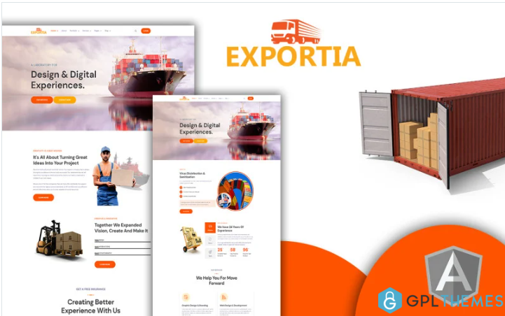 Expotia – Transportation and Logistic Angular Template