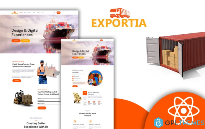 Expotia – Transportation and Logistic React Template