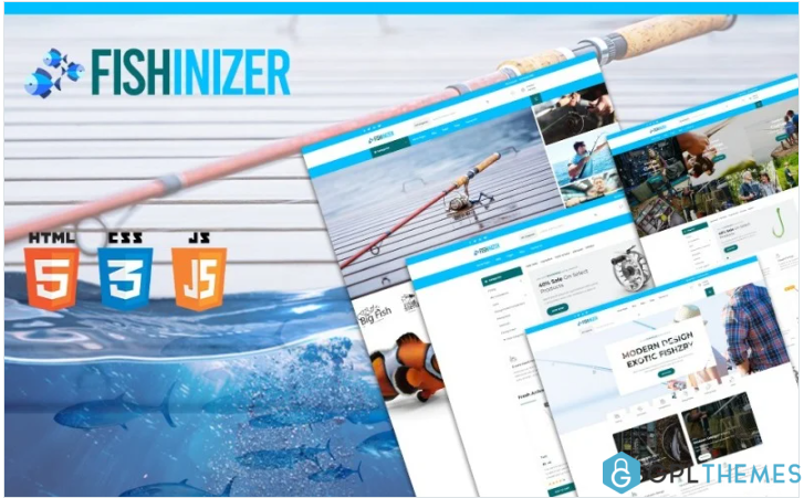 Fishinizer | Fishing and Marine Accessories HTML5 Website Template