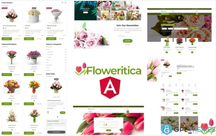 Floristica Flowers & Roses Angular JS template