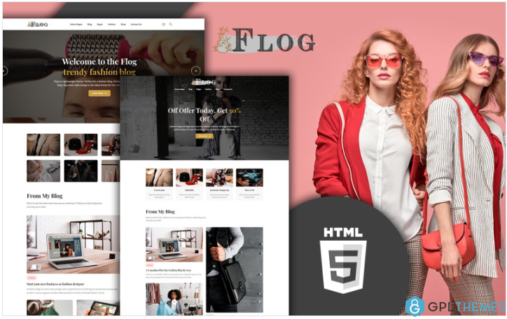 FLOG – Fashion Blog HTML5 Website Template