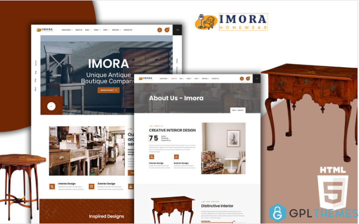 Imora – Antique HTML5 Website template