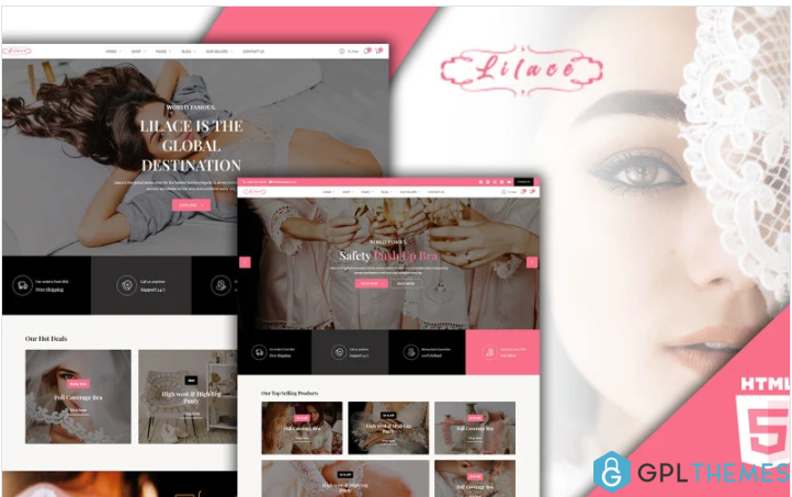 Lilace – Lingerie HTML Template