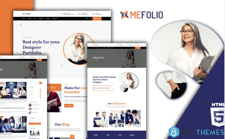 Mefolio Freelancer Portfolio HTML5 Website Template