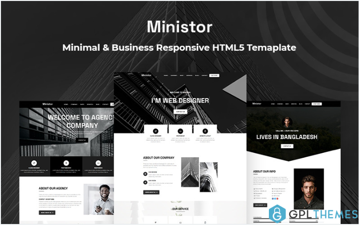 Ministor – Minimal & Business Responsive HTML5 Website Template