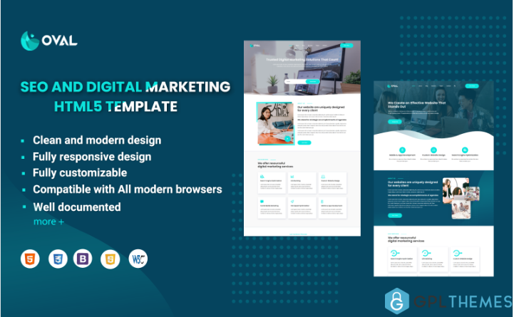 Oval – SEO and Digital Marketing HTML5 Template