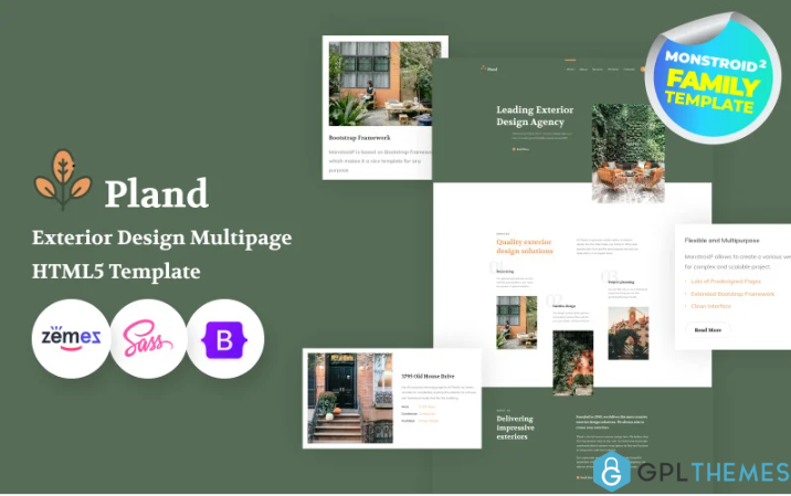Pland – Exterior Design Studio Website Template