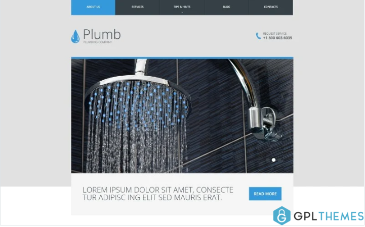 Plumbing Responsive Website Template